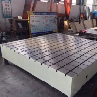 国晟供应铸铁划线平板精密T型槽工作台发货准时