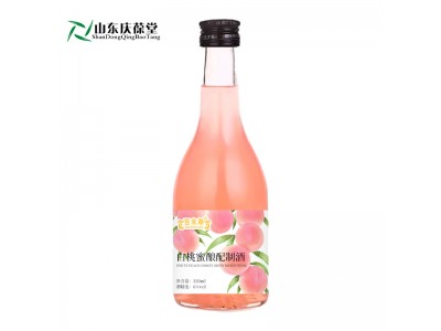 低度果酒|白桃蜜酿配制酒|贴牌生产厂家山东恒康