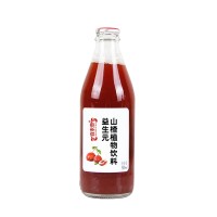 益生元山楂饮品 鲜果打浆酸甜解腻植物饮料瓶装源头厂代加工