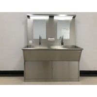 不锈钢洗手池 实验室专用防腐洗手台 脚踏式定制洗手水池厂家
