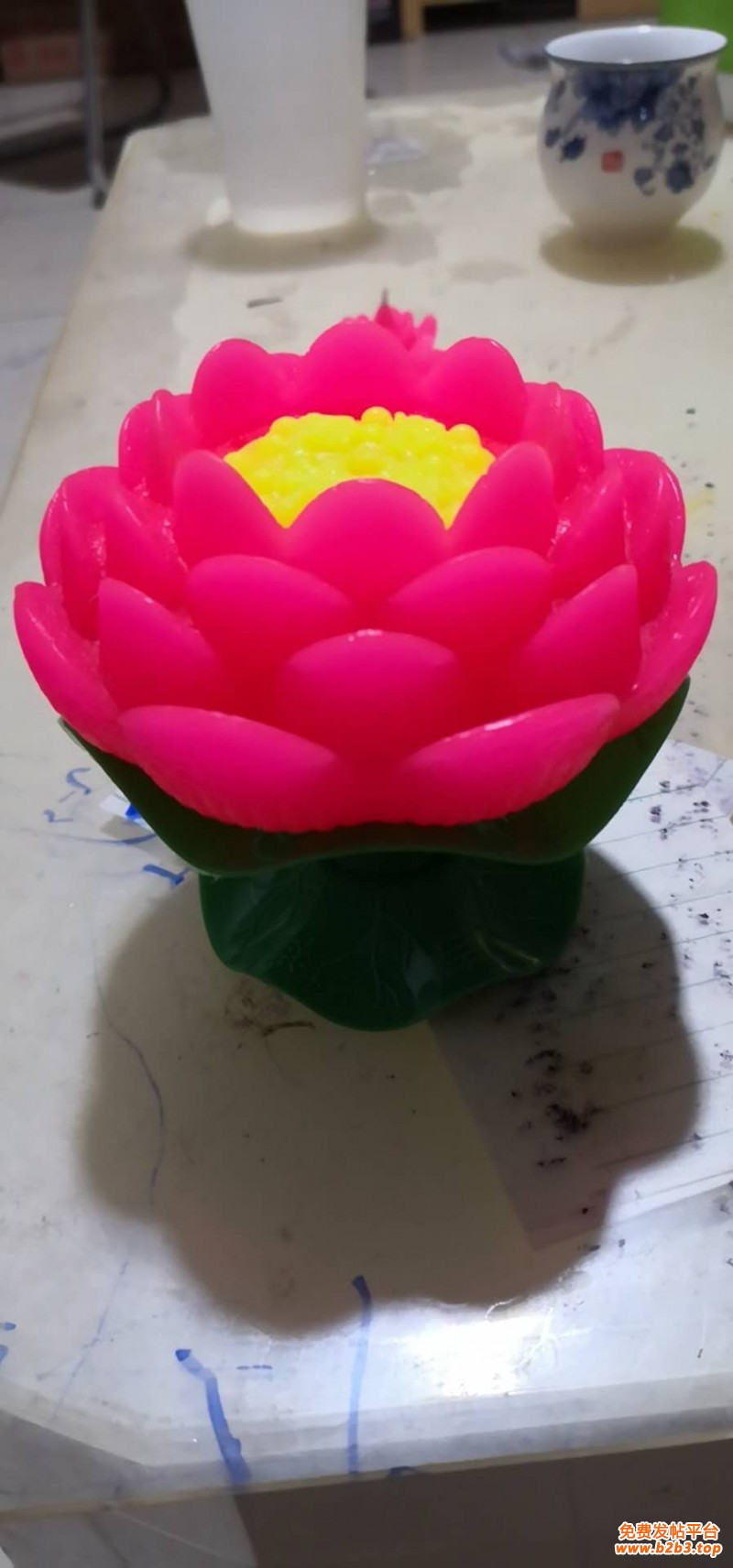 莲花灯蜡烛成品