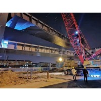 黑龙江伊春钢结构桥梁节段拼装全过程