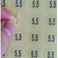 透明圆形封口贴PVC透明不干胶标签