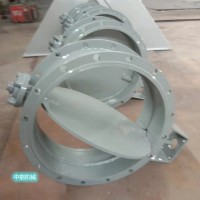 电动圆风门高温材质焊接安装使用简便中能多种规格定制