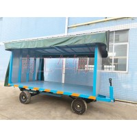 5吨滑轨式雨篷平板拖车 雨篷工具拖车