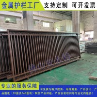 双向防爬锌钢围墙栏杆中山街道防爬院墙围栏东莞麻涌厂区铁栅栏