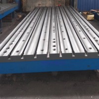国晟生产铸铁焊接平板T型槽工作台用途广泛