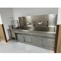 304不锈钢洗手池双层制作洗手台