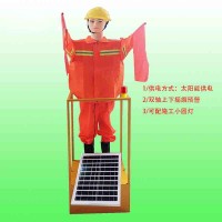 襄樊高速施工动态预警机假人 太阳能摇旗机器人厂家