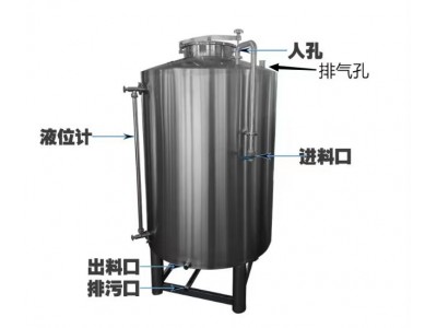 黄冈市鸿谦不锈钢酒罐 白酒发酵罐厂家定制生产基地